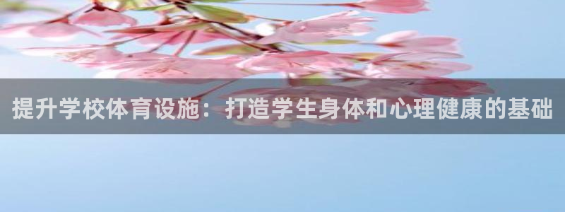 意昂3集团官网网址：提升学校体育设施：打造学生身体和心理健康