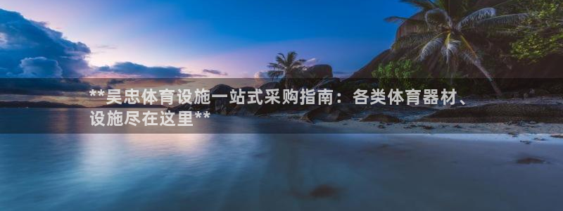 意昂3集团logo：**吴忠体育设施一站式采购指南：