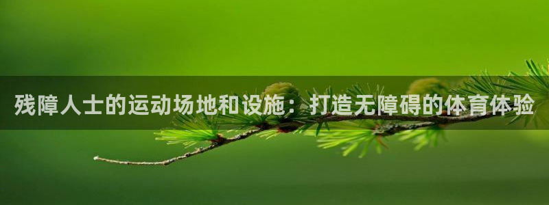 意昂体育3平台假的吗是真的吗：残障人士的运动场地和设