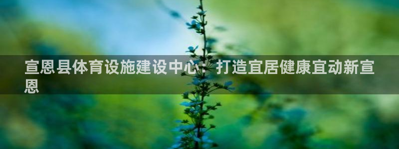意昂3娱乐40996：宣恩县体育设施建设中心：打造宜