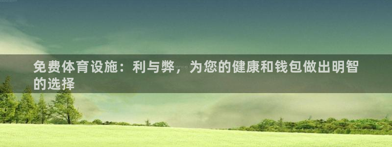 意昂3新能源：免费体育设施：利与弊，为您的健康和钱包